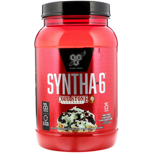 BSN  Syntha-6  Cold Stone Creamery  Mint Mint Chocolate Chocolate Chip  2.59 lb (1.17 kg)