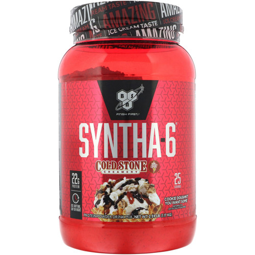 BSN  Syntha-6  Cold Stone Creamery  Cookie Doughn't You Want Some  2.59 lb (1.17 kg)