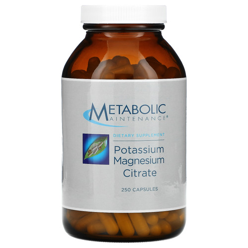 Metabolic Maintenance  Potassium Magnesium Citrate  250 Capsules