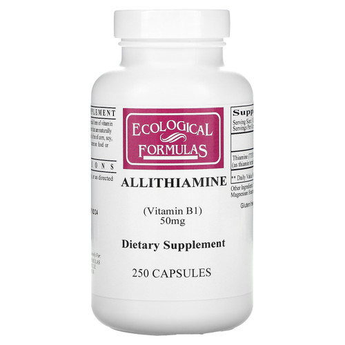Ecological Formulas  Allithiamine (Vitamin B1)  50 mg  250 Capsules