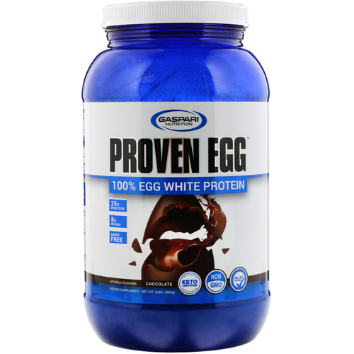 Gaspari Nutrition  Proven Egg  100% Egg White Protein  Chocolate  2 lb (900 g)