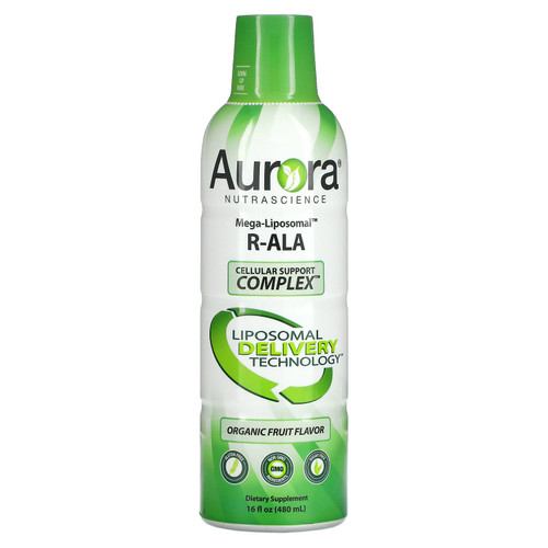 Aurora Nutrascience  Mega-Liposomal R-ALA  Organic Fruit  16 fl oz (480 ml)