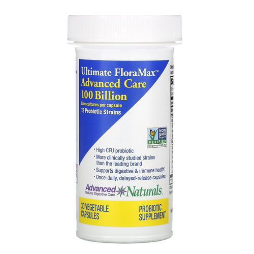 Advanced Naturals  Ultimate FloraMax  Advanced Care  100 Billion  30 Vegetable Capsules