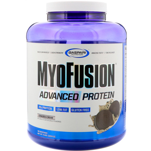 Gaspari Nutrition  MyoFusion  Advanced Protein  Cookies & Cream  4 lbs (1814 g)