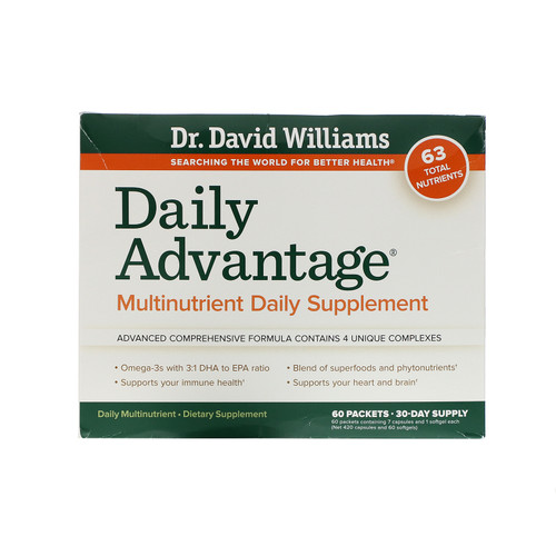 Dr. Williams  Daily Advantage  Multinutrient Daily Supplement  60 Packets