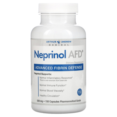 Arthur Andrew Medical Neprinol AFD Difesa avanzata della fibrina 500 mg 150 capsule