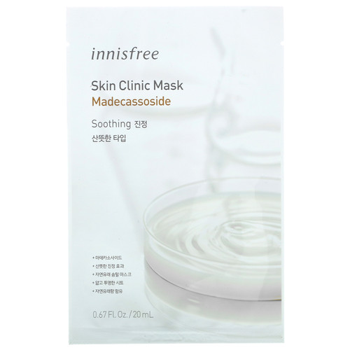 Innisfree  Skin Clinic Beauty Mask  Madecassoside  1 Sheet  0.67 fl oz (20 ml)