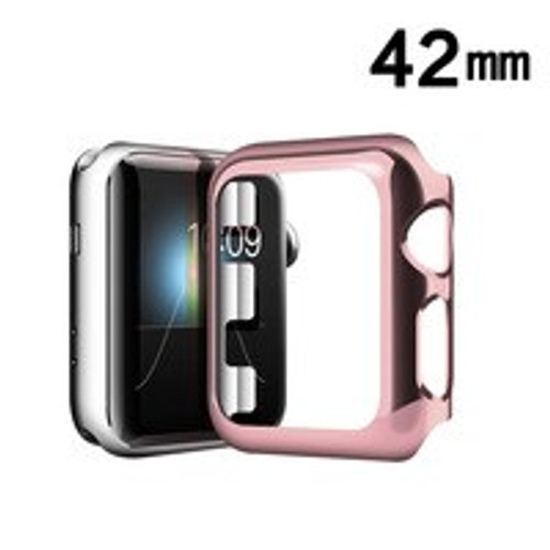 Electroplated Rose Gold Apple Watch Transparent Case