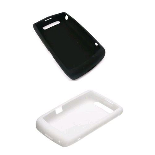 BlackBerry Silicon Gel Case for BlackBerry Bold 9700 - (White & Black)