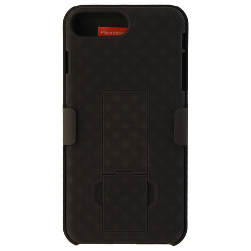 Verizon Hardshell Case & Holster Combo for iPhone 8 Plus 7 Plus 6s Plus - Black