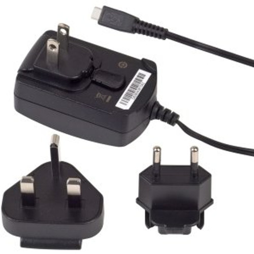 OEM Verizon BlackBerry Micro USB Travel Charger with Global / International Adapter Clips ASY-18080-001 ASY-18080-003 RI