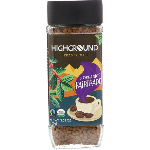 Highground Coffee  Organic Instant Coffee  Medium  3.53 oz (100 g)