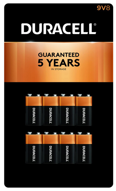 Duracell CopperTop 9V Batteries, 8 ct.