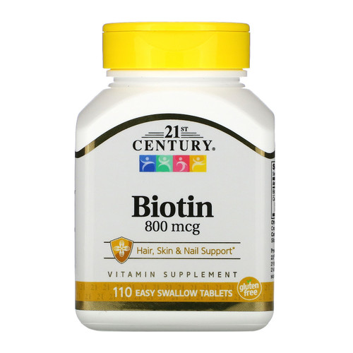 21st Century  Biotin  800 mcg  110 Easy Swallow Tablets