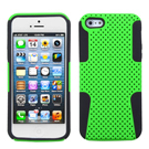 Asmyna Astronoot Phone Protector Case for Apple iPhone 5s/5 - Green/Black