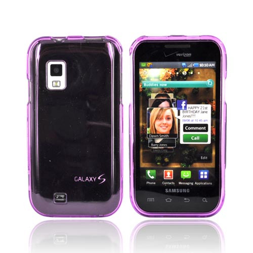 Samsung i500 Fascinate Snap On Case - Purple (Bulk Packaging)