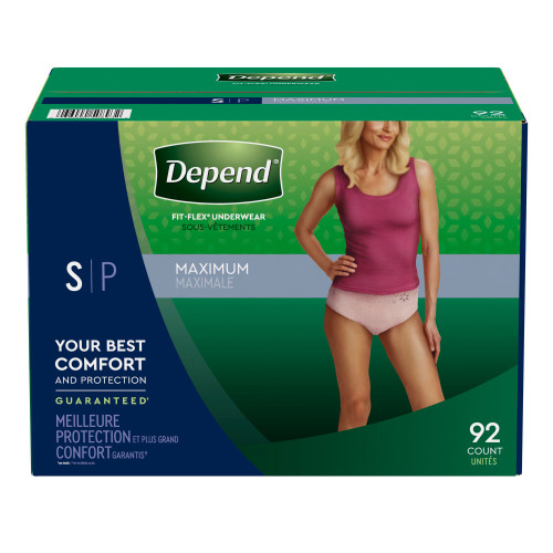 Depend Fit-Flex Medium Maximum Absorbency Underwear for Women, 88 ct.