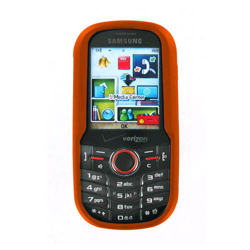 OEM Verizon Samsung Intensity U450 Snap On Case - Orange (Bulk Packaging)