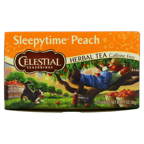 Celestial Seasonings  Herbal Tea  Caffeine Free  Sleepytime Peach  20 Tea Bags  1.0 oz (29 g)