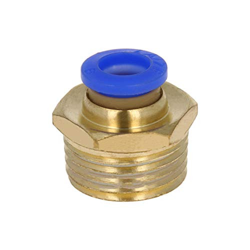 Othmro 10Pcs Push to Connect Tube Fitting 8mm Tube OD x R3/8 NPT Male Straight Pneumatic Quick Connect Fitting s for PETF Tube