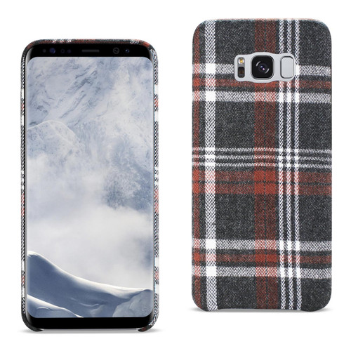 Reiko Checked Fabric Case for Samsung Galaxy S8 In Brown