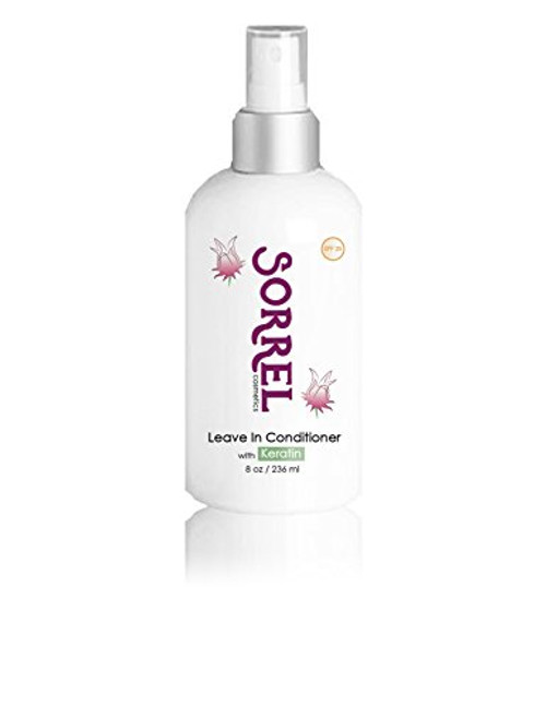 Leave-In Conditioner with Keratin and Sorrel  Conditioning Spray for Dry  Damaged Hair  8oz