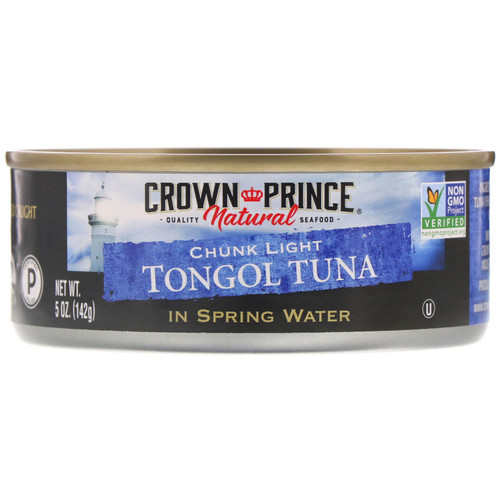 Crown Prince Natural  Tongol Tuna  Chunk Light  In Spring Water  5 oz (142 g)