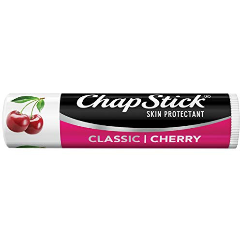 ChapStick Classic Cherry Lip Balm Tube  Flavored Lip Balm for Lip Care on Chafed  Chapped or Cracked Lips  Cherry  Red  0.15 Oz (Pack of 3)