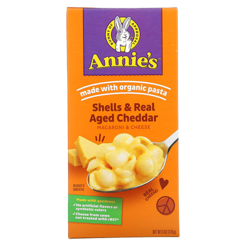 Annie's Homegrown  Macaroni & Cheese  Shells & Real Aged Cheddar  6 oz (170 g)
