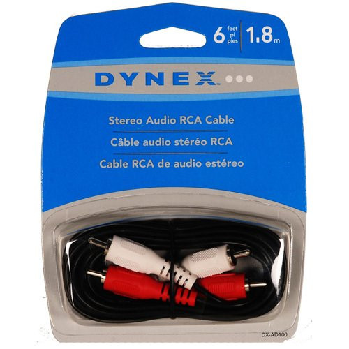 Dynex 6' Stereo Audio RCA Cable
