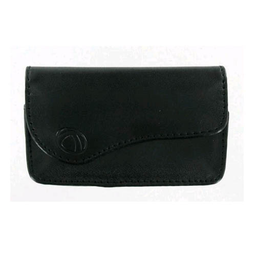 Technocel Universal Small Horizontal Leather Pouch with Magnetic Closure - Black