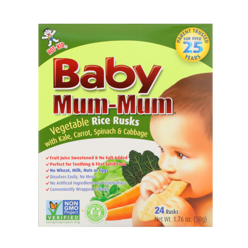 Hot Kid  Baby Mum-Mum  Vegetable Rice Rusks  24 Rusks