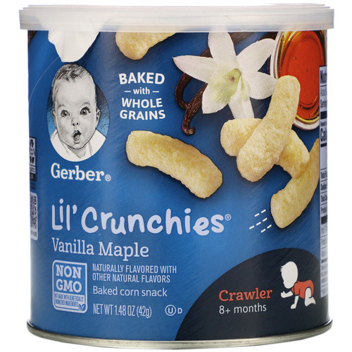 Gerber  Lil' Crunchies  8+ Months  Vanilla Maple  1.48 oz (42 g)
