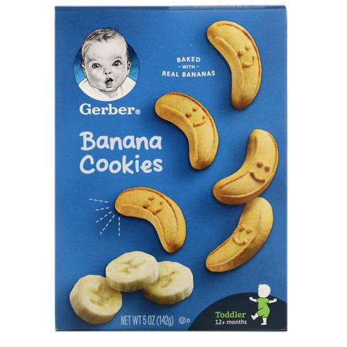 Gerber  Banana Cookies  12+ Months  5 oz (142 g)