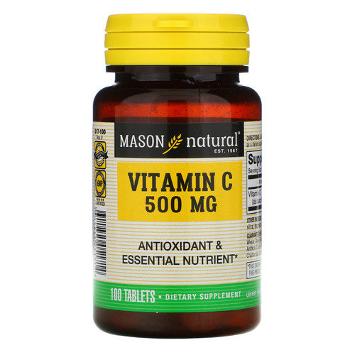 Mason Natural  Vitamin C  500 mg  100 Tablets