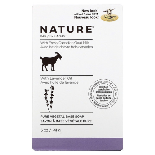 Nature by Canus  Fresh Goat Milk  Soap Bar  Lavender Oil  5 oz (141 g)