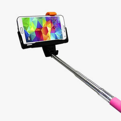 iPlanet Bluetooth Selfie Stick For Android and Apple iOS - Pink