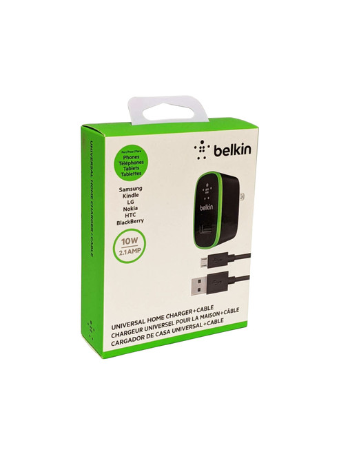 Belkin Universal Home Charger with Micro USB ChargeSync Cable (10 Watt / 2.1 Amp)