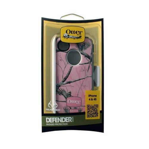 Otterbox Defender Case for Apple iPhone 4 & 4S - Pink/APC Camo Pattern - Realtree Series