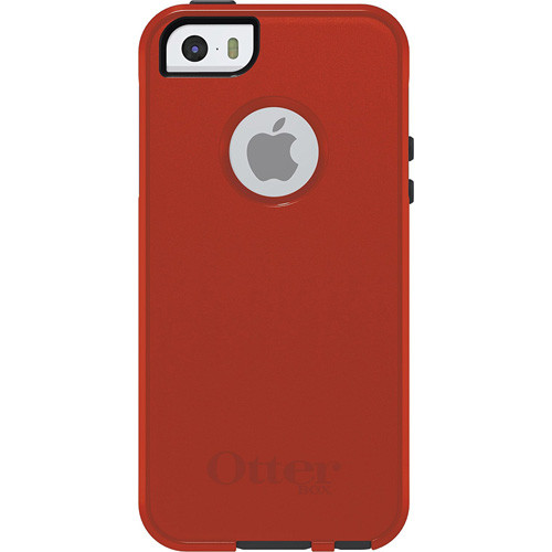 OtterBox Commuter Case for Apple iPhone 5/5S/SE - Bolt (Lava Orange/Slate Grey)
