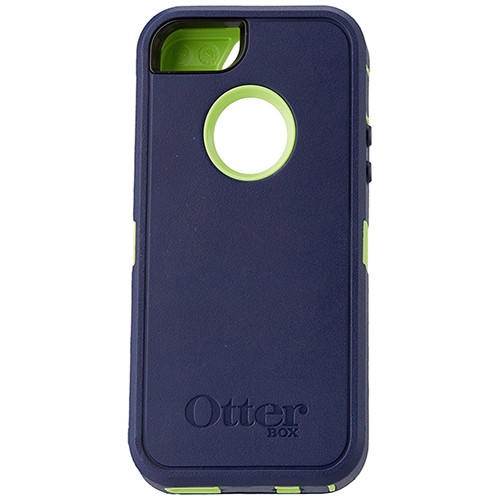 OtterBox Defender Case for Apple iPhone 5/5s/SE - Punk (Admiral Blue/Glow Green)