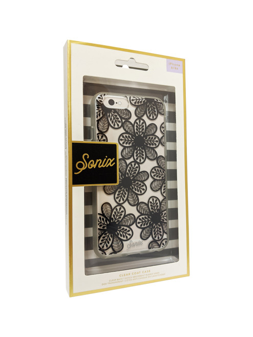 Sonix Clear Coat Case for iPhone SE2/8/7/6/6s - Boho Floral Black