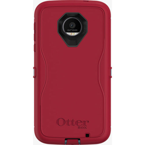 OtterBox Defender Case for Motorola Moto Z Force Droid - Regal (Red/Gray)