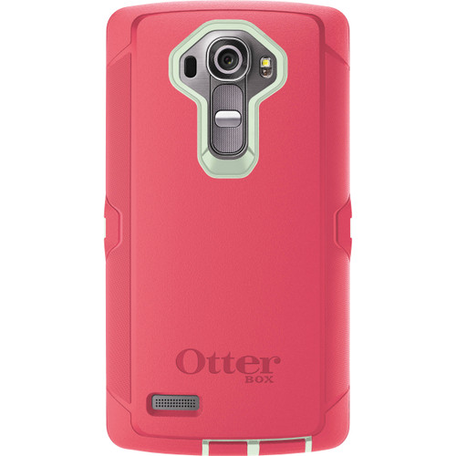 OtterBox Defender Case for LG G4 ? Melon Pop (Sage Green/Hibiscus Pink)