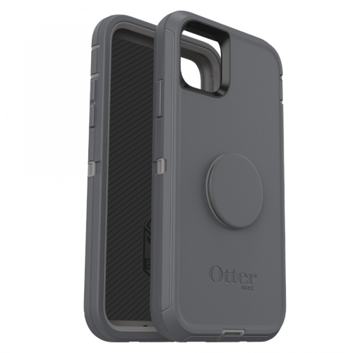 Otterbox Apple Iphone 11 Pro Max + Pop Defender Case W/ Popsockets Swappable Popgrip-Howler (Gray)