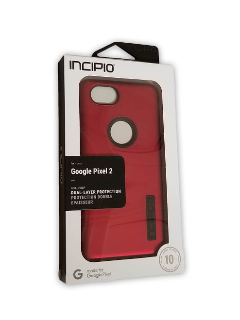 Incipio Shock Absorbing DualPro Case for Google Pixel 2 - Iridescent Red/Black
