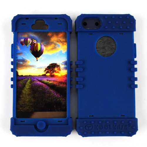 Unlimited Cellular Rocker Silicone Skin for Apple iPhone 5 (Dark Blue)