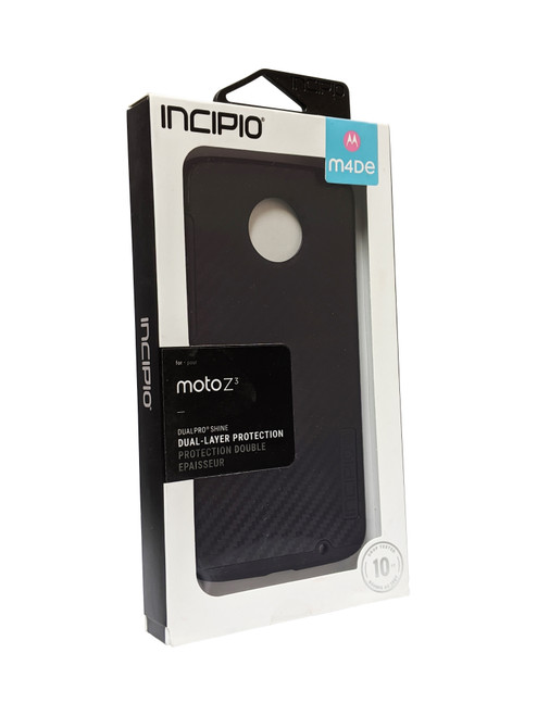 Incipio DualPro Shine Case for moto z3 - Carbon Black