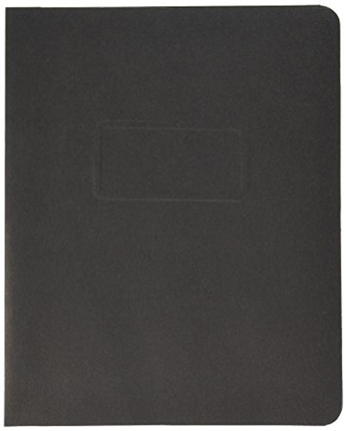 Oxford 2-Hole Prong Report Covers  Black  Letter Size  25 per Box  (5730105)