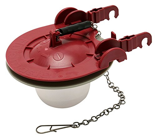 Fluidmaster 5403 Water-Saving Long Life Toilet Flapper for 3-Inch Flush Valves  Adjustable Solid Frame Design  Easy Install (Red)